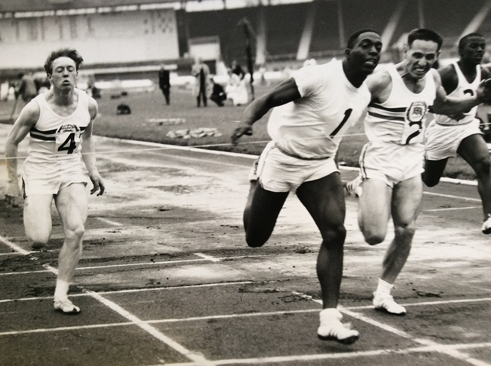 Hayes wins 100y 1963 from Ron and Berwyn